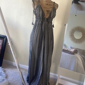 Strappy low cut maxi dress